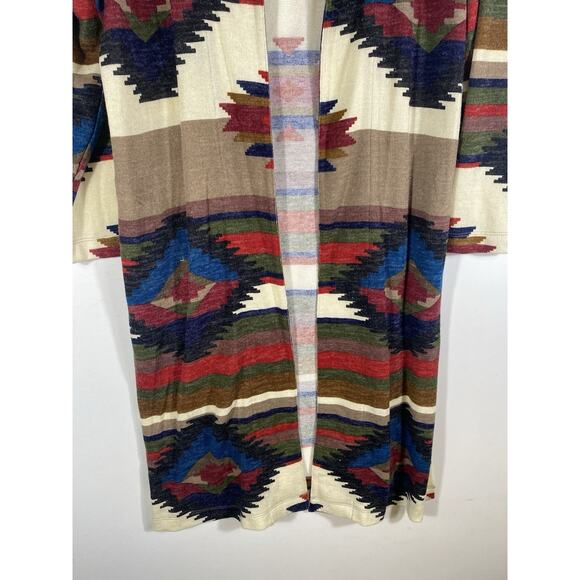 Ali Miles Cardigan Duster Sweater Size Large NEW Southwestern Navajo Cabincore - Picture 5 of 15